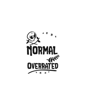 Being Normal is Vastly Overrated model verde de măr pe tricou