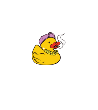 rățușcă de cauciuc Smoker model turcoaz pe tricou