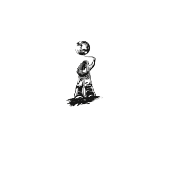 Astronaut Lună model negru pe tricou