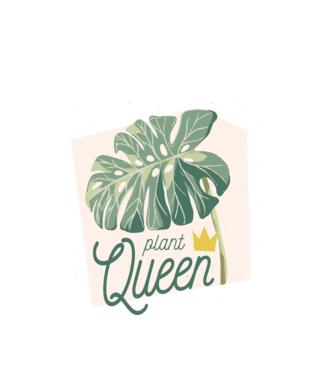 Plant Queen model alb pe tricou