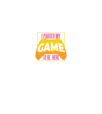I paused my game to be here tricou amuzant Gamer model negru pe tricou
