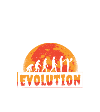 Evoluție Horror model negru pe tricou