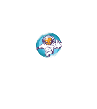 Alien Astronaut model negru pe tricou