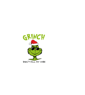 Grinch - Don't kill my vibe model gri închis pe tricou