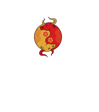 Bivol Yin Yang model gri pe tricou