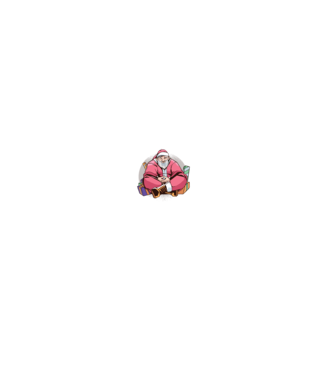 Santa Meditație model negru pe tricou