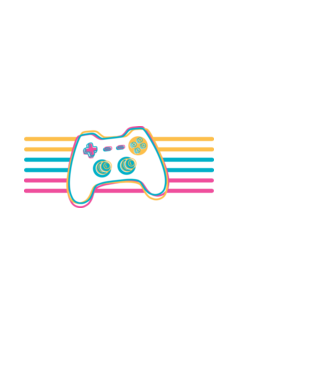 Gamer Controler Retro model negru pe tricou