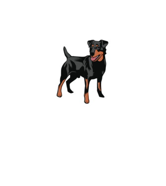 Câine de vânătoare german Terrier model alb pe tricou