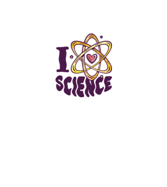 I Love Science știință model alb pe tricou