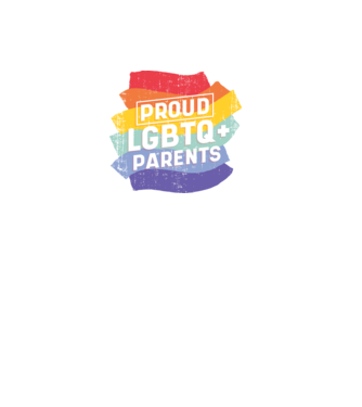 Părinți mândri LGBTQ model mov pe tricou