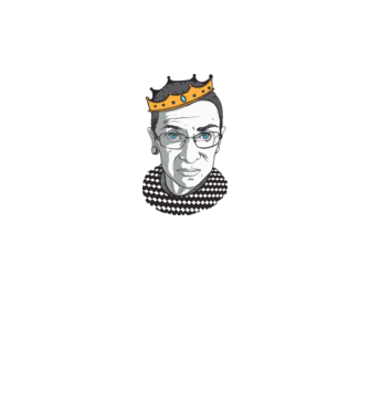 Ruth Bader Ginsburg model gri pe tricou