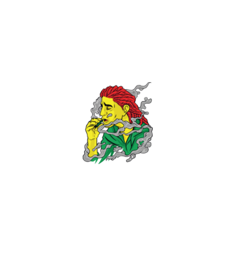 Dreadlock model negru pe tricou