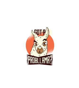 Got a Probllama? Lama model turcoaz pe tricou