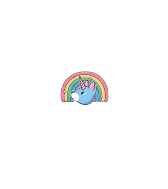 Pisică Unicorn model negru pe tricou