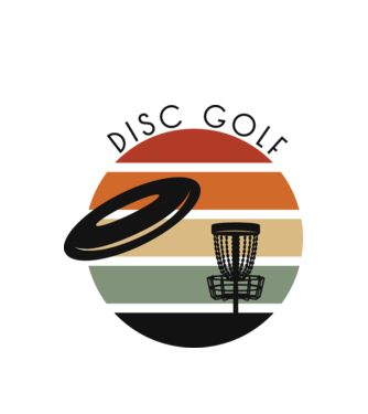 Frizbi Golf model alb pe tricou