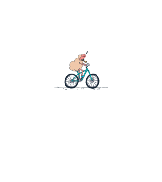Miel cu bicicletă model alb pe tricou