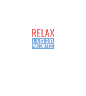 Fii calm, sunt vaccinat model negru pe tricou