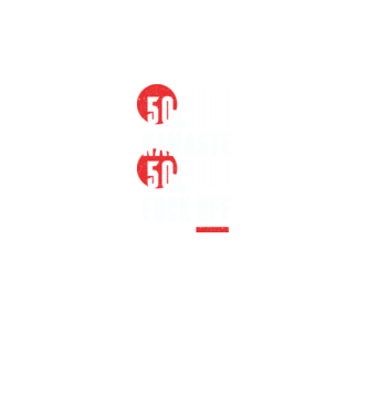 50 Namaste, 50 Fuck Off model negru pe tricou