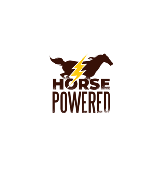 Horse Powered Cal-putere tricou călăreț model nisipiu pe tricou