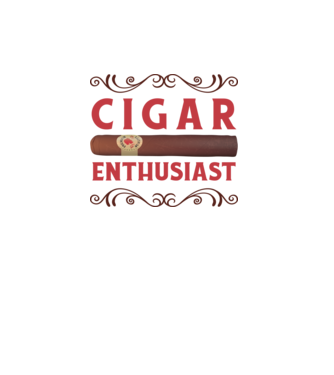 Pasionat de trabucuri model alb pe tricou