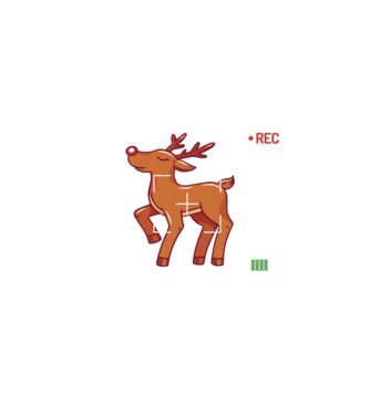 Most likely to shoot the reindeer tonight model alb pe tricou