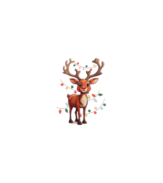 Festive Rudolph model nisipiu pe tricou