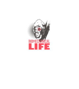 Biomechanical Life 2 model alb pe tricou