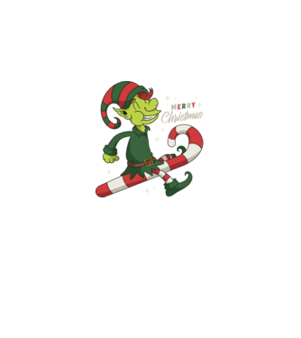 Crăciun Fericit Elf model negru pe tricou