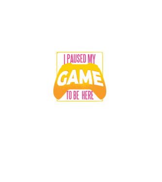 I paused my game to be here tricou amuzant Gamer model negru pe tricou