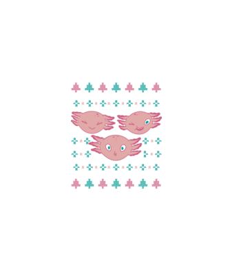Pulover urât Axolotl model negru pe tricou