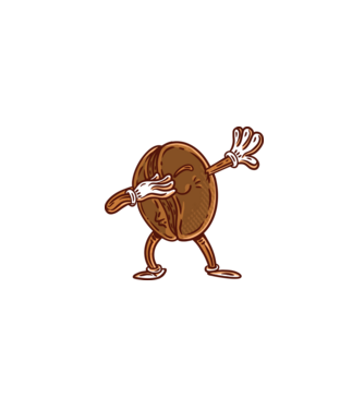 Cafea DAB model gri pe tricou