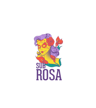 Sub Rosa model alb pe tricou