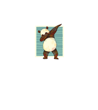 Panda DAB dans model verde pe tricou