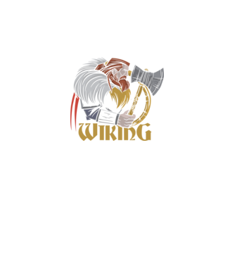 Viking model negru pe tricou