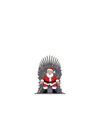 Christmas is Coming Negru model alb pe tricou