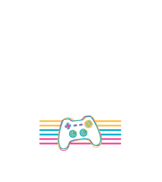 Gamer Controler Retro model alb pe tricou