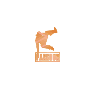 Tricou Parkour cu inscripție model gri pe tricou