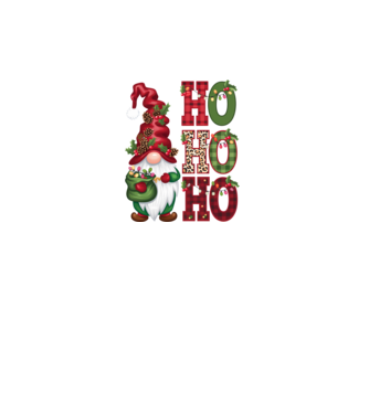 HOHOHO Gnome model negru pe tricou