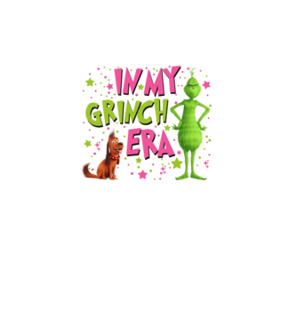 In my Grinch era model turcoaz pe tricou