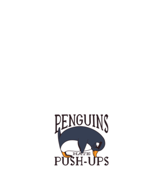 Pinguinii urăsc flotările model negru pe tricou