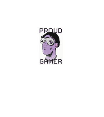 Ochelarii VR Proud Gamer model negru pe tricou