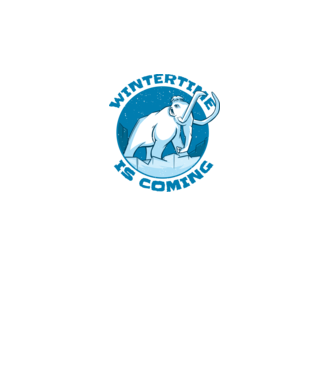 Vine Iarna Mamut model turcoaz pe tricou