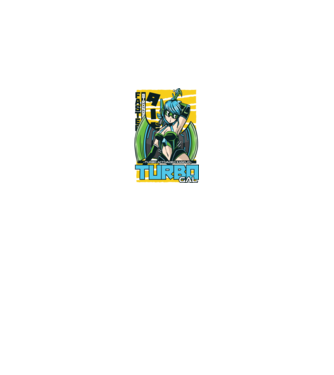 Turbo Gal Anime model alb pe tricou