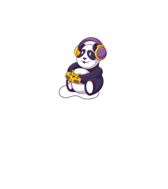 Gamer Panda model roz pe tricou