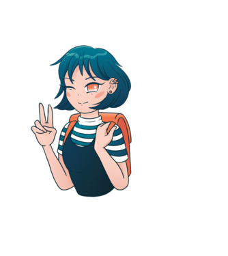 Anime fată model negru pe tricou