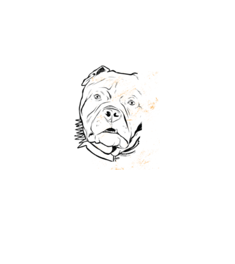 Cap Pitbull model negru pe tricou