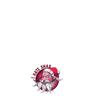 I Hate Xmas model negru pe tricou