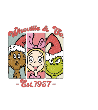 Whoville & Co. - Grinch model albastru deschis pe tricou
