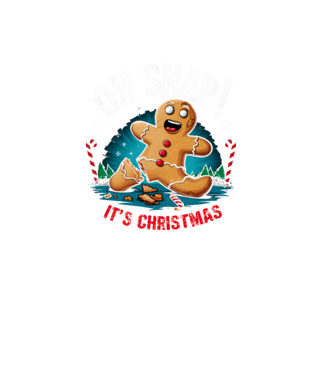 Oh snap! It's christmas Negru model negru pe tricou