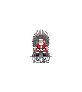 Christmas is Coming Alb model nisipiu pe tricou